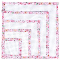 Blanc Tissu en coton au point de croix, toile aïda, carrée, blanc, 100~305mm