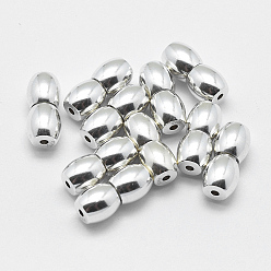 Silver 925 Sterling Silver Screw Clasps, Barrel, Silver, 11x5mm, Hole: 1.5mm