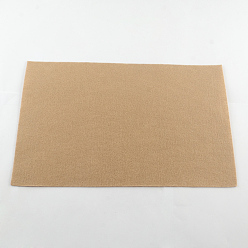 BurlyWood Non Woven Fabric Embroidery Needle Felt for DIY Crafts, Square, BurlyWood, 298~300x298~300x1mm, about 50pcs/bag