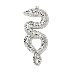 Нержавеющая Сталь Цвет 304 из нержавеющей стали большие кулоны, змеиные чары, цвет нержавеющей стали, 50x22 мм