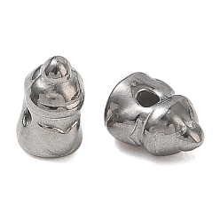 Stainless Steel Color 304 Stainless Steel Beads, Lighthouse, Stainless Steel Color, 7x4.5x5.5mm, Hole: 1.3mm
