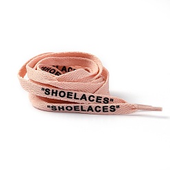 Лавандовый румянец Шнурки из полиэстера на плоской подошве, шнурок для обуви на плоской подошве с надписью, для детей и взрослых, лавандовый румянец, 1200x9x1.5 мм, 2 шт / пар
