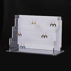 Белый Акриловые органические стеклянные серьги, белые, 32x17.9x22 см