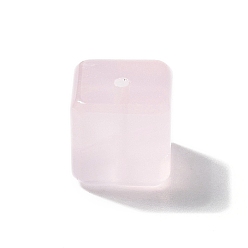 Cube Природного розового кварца бусы, кубические, 10x10x9.5 мм, отверстие : 1.2 мм