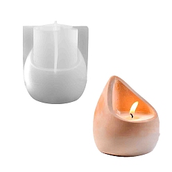 Белый Силиконовые формы, формы для подсвечников, формы для литья гипсовой смолы, слеза, белые, 93x101 мм