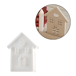 Дом Силиконовые формы-держатели своими руками, формы для литья смолы, инструменты для производства глиняных ремесел, белые, дом, 150x80x10 мм