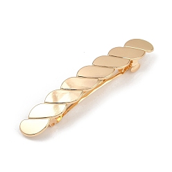 Золотой Заколки для волос из сплава с железным зажимом, аксессуары для волос для женщин и девочек, золотые, 13x83x11.5 мм