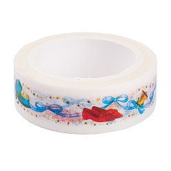 Andere Dekorative Papierbänder, Klebebänder, für DIY Scrapbooking liefern Geschenkdekoration, Bandmuster, 1.5x4.4 cm, 7 m / Rolle