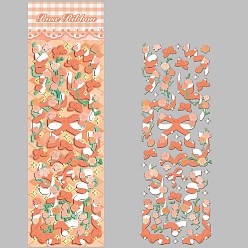 Оранжевый Наборы ленточных лазерных наклеек, самослипание, для чемодана, скейтборде, холодильник, шлем, оболочка мобильного телефона, оранжевые, 177x56 мм