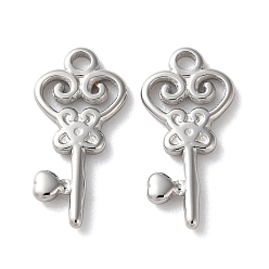 Нержавеющая Сталь Цвет 304 подвески из нержавеющей стали, брелок в виде цветка, анти-тускнение, цвет нержавеющей стали, 16x8x1.5 мм, отверстие : 1.5 мм