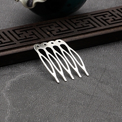 Серебро Вилки железа волос, аксессуары для волос викингов для женщин, серебряные, 39x25 мм