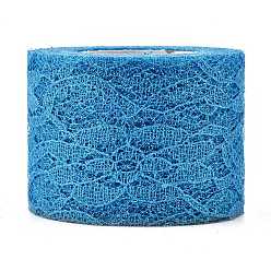 Темно-Голубой Блестящие ленты из кружевной ткани, с блеском порошок, для украшения свадебной вечеринки, изготовление украшения юбок, глубокое синее небо, 2 дюйм (5 см), 10 ярдов / ролл