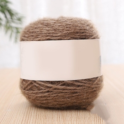 Светло-коричневый Полиэфирная пряжа для вязания, для одежды шарфы свитера шали шапки, загар, 200г/моток