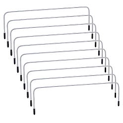 Platinum Galvanized Wire Handbag Purse Frame, Internal Doctor Bag Frame, Platinum, 73x251x3mm