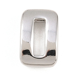 Платина Номер 0 латунные бусины, долговечный, стойки покрытие, без свинца и без кадмия, платина, 14x9x5 мм, отверстие : 11x3 мм