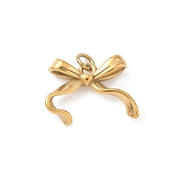 Bowknot 304 подвески из нержавеющей стали, без кадмия, без никеля и без свинца, бантом, 12x16x4.5 мм, отверстие : 2.5 мм