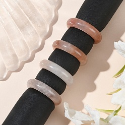 Нефрит Кольца из натурального синьцзянского золотого шелка и нефрита для женщин, 5.5 мм, размер США 6 (16.5 мм)