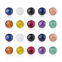  100Pcs 10 Colors Natural Gemstone Beads, Round, 6mm, Hole: 1mm, 10pcs/color