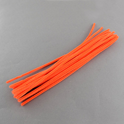 Tomato 11.8 inch Pipe Cleaners, DIY Chenille Stem Tinsel Garland Craft Wire, Tomato, 300x5mm