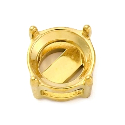 Круглые 304 настройки гвоздя из нержавеющей стали, золотые, круглые, пригодный для стразов 6 мм, 5x6x6 мм