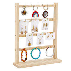 Мокасин Дисплей для ювелирных изделий с плотным картоном, для браслетов, Серьги, мокасин, 29.8x8.4x37.1 см