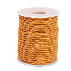 (932FM) Темно-синий аква-матовый с подкладкой Нейлоновые нити, Миланские шнуры / витые шнуры, темно-золотистые, 3 мм, около 21.87 ярдов (20 м) / рулон