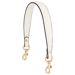Белый Кожаные ремни для сумок, Сплав с застежками, для аксессуаров для замены сумок, белые, 510~520x27x6 мм