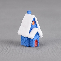 Озёрно--синий Украшения для скульптуры дома из смолы, аксессуары для домашнего кукольного домика с микро-ландшафтом, притворяясь опорными украшениями, Плут синий, 32x22x55 мм