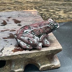 Гранат Резная статуя лягушки из натурального граната, украшение дома, Статуэтки по фен-шуй для украшения домашнего офиса, 40 мм