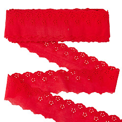 (123L) Белый крем непрозрачный блеск Хлопок лента, для пошива аксессуаров, огнеупорный кирпич, 2-3/8 дюйм (60 мм), около 16.00 ярдов (5.49 м) / рулон