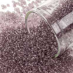 (6) Transparent Light Amethyst TOHO Round Seed Beads, Japanese Seed Beads, (6) Transparent Light Amethyst, 15/0, 1.5mm, Hole: 0.7mm, about 3000pcs/bottle, 10g/bottle