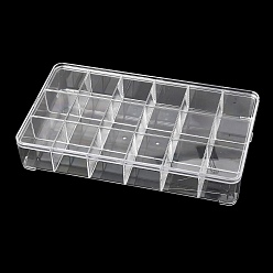 Clear Plastic Bead Containers, Box, Clear, 29x16.5x4.7cm