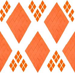 Orange Glass Cabochons, Mosaic Tiles, for Home Decoration or DIY Crafts, Rhombus, Orange, 19x12x3mm, about 200pcs/bag