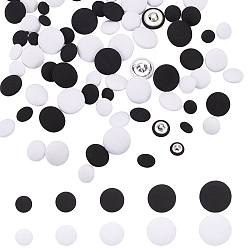 (52) Непрозрачная лаванда 250 шт. 10 стили 1 пуговицы из полиэстера с отверстием, с алюминиевыми выводами, полукруглая кнопка, разноцветные, 10~20x6~8.5 мм, отверстие : 1~1.4 мм, 25 шт / стиль