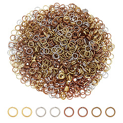 (52) Непрозрачная лаванда 1600 шт 4 цвета железа открытые прыжковые кольца, без никеля , круглые кольца, разноцветные, 21 датчик, 6x0.7 мм, внутренний диаметр: 4.5 мм, 400 шт / цвет