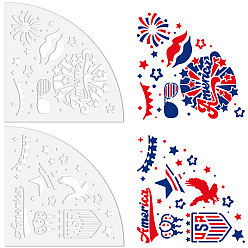 Eagle Акриловые трафареты для тай-дай многоразовые шаблоны для художественной росписи, веерообразный, орел, 20x20 см