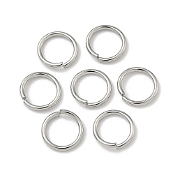 Нержавеющая Сталь Цвет Устойчивы к потускнению 304 открытые соединительные кольца из нержавеющей стали, круглые, цвет нержавеющей стали, 10x1.2 мм, внутренний диаметр: 7.6 мм