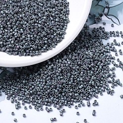 (DB1063) Matte Metallic Blue Slate Gold Iris MIYUKI Delica Beads, Cylinder, Japanese Seed Beads, 11/0, (DB1063) Matte Metallic Blue Slate Gold Iris, 1.3x1.6mm, Hole: 0.8mm, about 2000pcs/bottle, 10g/bottle