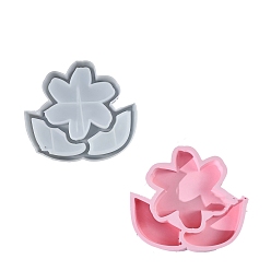 Белый Силиконовые формы для цветов своими руками, формы для литья смолы, для уф-смолы, изготовление ювелирных изделий из эпоксидной смолы, белые, 156x140x27 мм