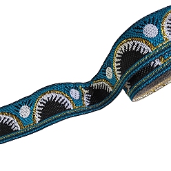 Темно-Голубой Полиэфирная лента, орнамент одежды, глубокое синее небо, 3/4 дюйм (20 мм), около 7.66 ярдов (7 м) / шт