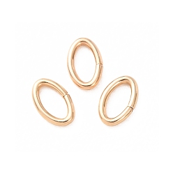 Real 14K Gold Filled 1/20 14k goldfilled open bouncing rings, Sägeschnitt-Oval, Gelbgoldfüllung, echtes 14 k Gold gefüllt, 4.5x3x0.6 mm, Innendurchmesser: 3x2 mm