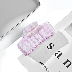 Сливовый Заколки для волос с когтями из ацетата целлюлозы (смола), слива, 82x46x42 мм