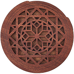 Верблюжий Деревянная крышка звукового отверстия гитары, буферы обратной связи, плоско-круглые, верблюжие, 105x8 мм