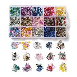 Mixed Color DIY Jewelry Making Finding Kit, Mixed Shape Glass & Seed Beads, Mixed Color, 2~6x2~4x2~7mm, Hole: 0.6~1.8mm, Box: 96.5x170x22mm