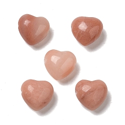 Aventurine Natural Orange Aventurine Beads, Heart, 14.5~15x14.5~15x8.5mm, Hole: 1.5mm