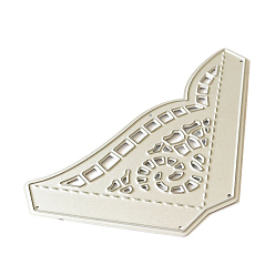 Матовый Платиновый Цвет Углеродистая сталь разрезает трафареты, для diy scrapbooking / фотоальбом, декоративная тисняющая бумажная карточка, матовый цвет платины, 59x76x0.8 мм