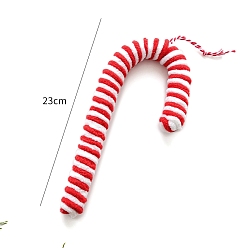 Candy Cane Рождественские тканевые полоски, конфеты, подвесные украшения, для подвесных украшений на елку, шоколадная конфета, 230 мм