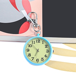 Светло-Синий Светящиеся кварцевые металлические часы, кулон, украшение, голубой, 1x3.3 см