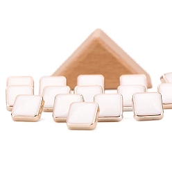 Квадрат Кнопки смолы хвостовиком, Эмалированные пуговицы для швейных поделок своими руками, квадратный, 10~20 мм