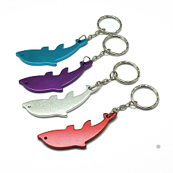 (52) Непрозрачная лаванда Алюминиевых сплавов openners бутылку, с железными кольцами, дельфин, разноцветные, 120 мм